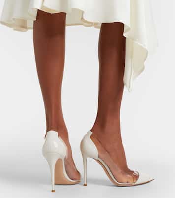 Plexi patent leather and PVC pumps | Gianvito Rossi