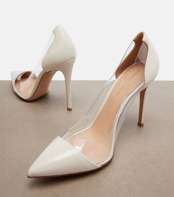 Plexi patent leather and PVC pumps | Gianvito Rossi