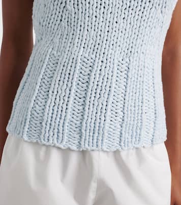 Cassie knitted cotton top | Khaite