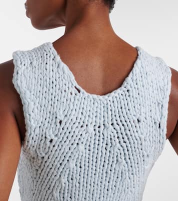 Cassie knitted cotton top | Khaite