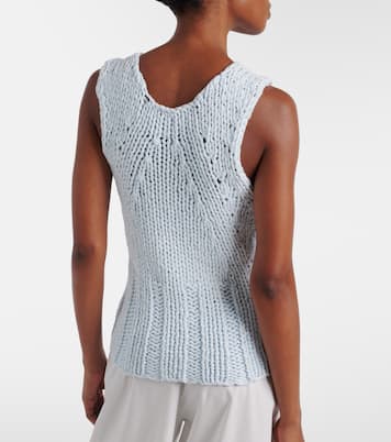 Cassie knitted cotton top | Khaite