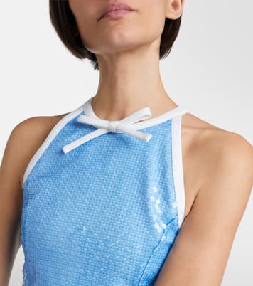 Sequined halterneck minidress | Shushu/Tong