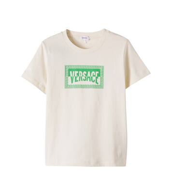 Logo cotton jersey T-shirt | Versace Kids