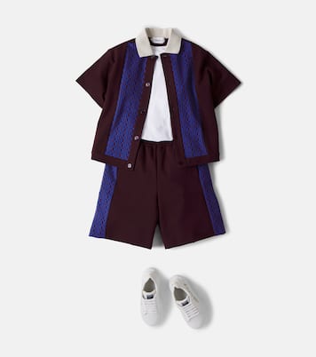 Greca jacquard shorts | Versace Kids