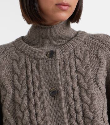 Winroe cable-knit cashmere cardigan | Lisa Yang