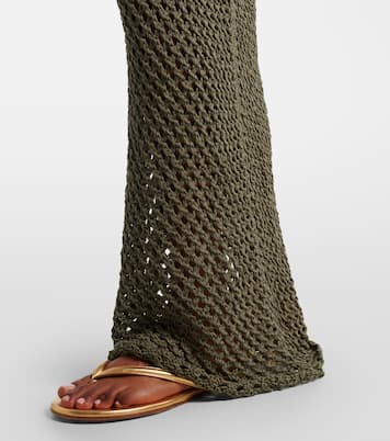 Magen crochet cotton-blend maxi skirt | Bananhot