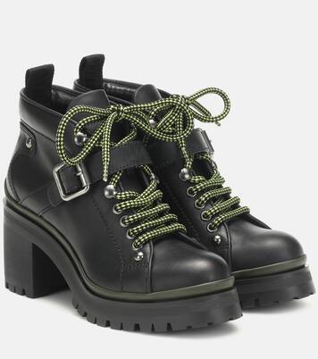 Schnürstiefel aus Leder | Miu Miu