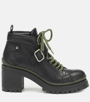 Schnürstiefel aus Leder | Miu Miu