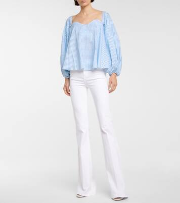 Blouse Vichy en coton mélangé à carreaux | Caroline Constas