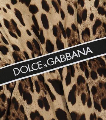 Leopard-print silk top | Dolce&Gabbana Kids