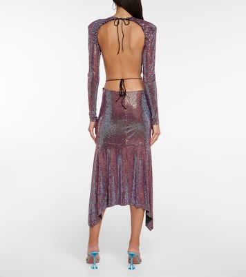 Robe longue métallisée | Alexandre Vauthier