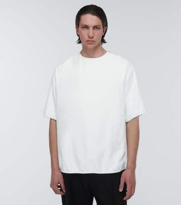 Blouson silk blend T-shirt | Jil Sander