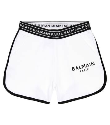 Logo cotton shorts | Balmain Kids