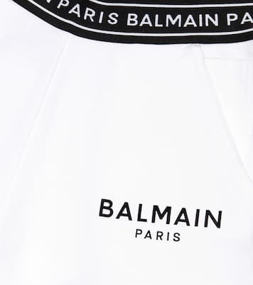 Logo cotton shorts | Balmain Kids