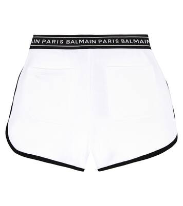 Logo cotton shorts | Balmain Kids