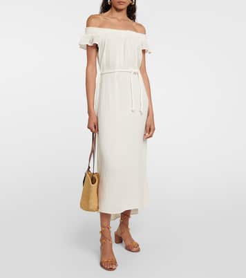 Robe midi Justine en coton | Velvet