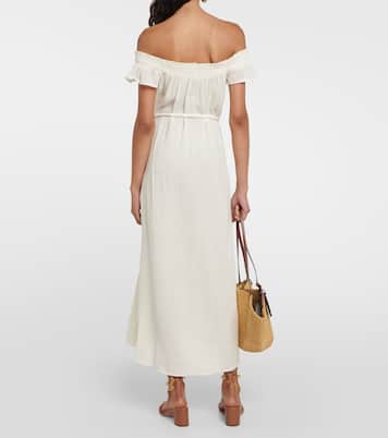 Robe midi Justine en coton | Velvet