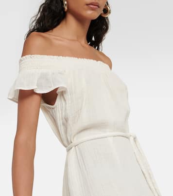 Robe midi Justine en coton | Velvet