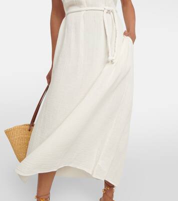 Robe midi Justine en coton | Velvet