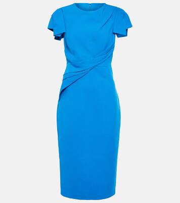 Robe midi en laine et soie | Roland Mouret