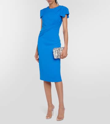 Robe midi en laine et soie | Roland Mouret