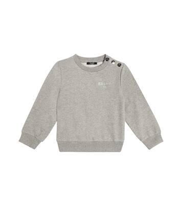 Logo cotton sweatshirt | Balmain Kids
