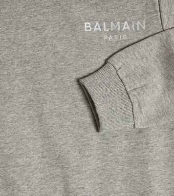 Logo cotton sweatshirt | Balmain Kids