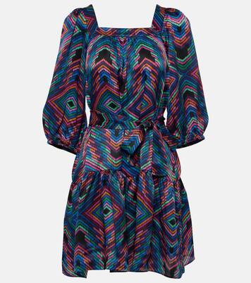 Nightclub printed satin minidress | Eres