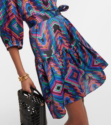 Nightclub printed satin minidress | Eres