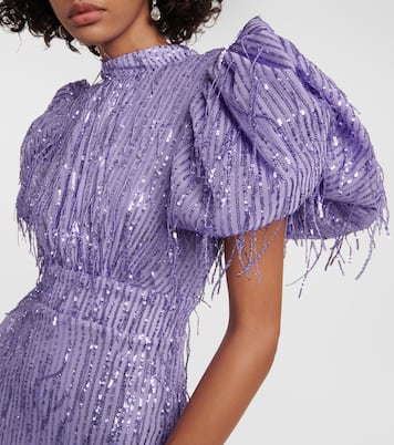 Robe midi Noon à sequins | Rotate