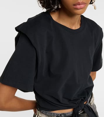Zelikia gathered cotton crop top | Isabel Marant