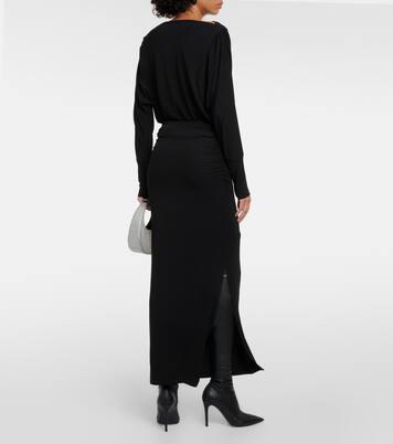 Gonna midi Hilton in jersey | Velvet