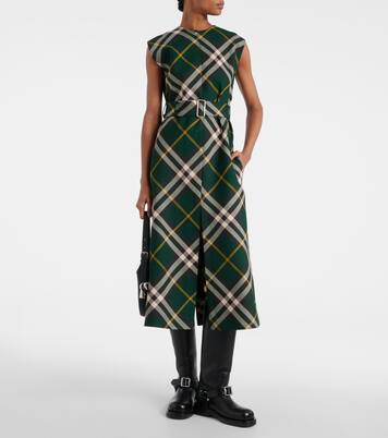 Midikleid Burberry Check aus Wolle | Burberry