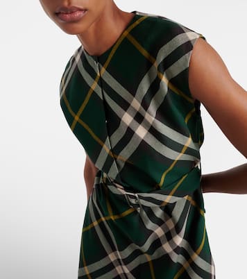 Midikleid Burberry Check aus Wolle | Burberry