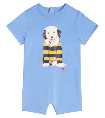Baby printed cotton playsuit | Polo Ralph Lauren Kids