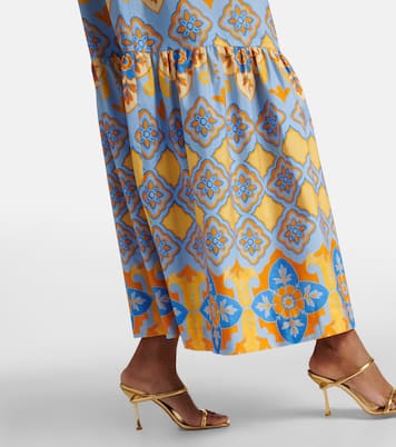 Abito lungo Artemis in popeline di cotone con stampa | La DoubleJ