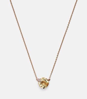 Peekaboo 18kt rose gold necklace with beryl and diamonds | Bucherer Fine Jewellery