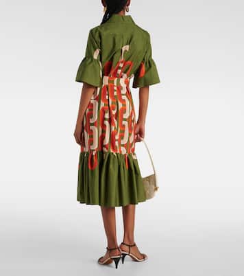 Midikleid Choux aus Baumwollpopeline | La DoubleJ