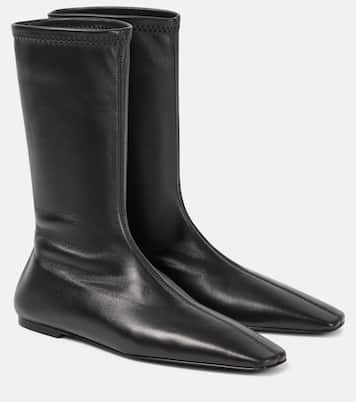 Ankle Boots Sock aus Leder | Toteme