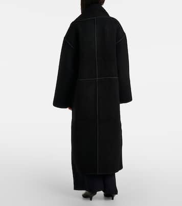 Bestickter Mantel aus einem Wollgemisch | Toteme