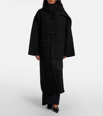 Bestickter Mantel aus einem Wollgemisch | Toteme