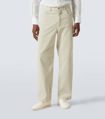 Weite Hose aus Baumwoll-Cord | Auralee