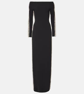 Abito lungo Charisma in crêpe | Jenny Packham