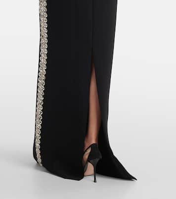 Abito lungo Charisma in crêpe | Jenny Packham