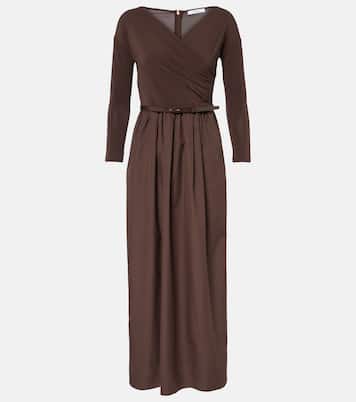 Vestido largo Kaiser con cinturón | Max Mara