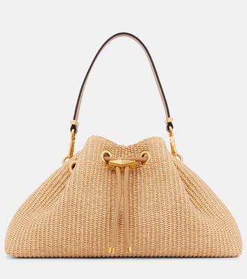 Cinch M raffia shoulder bag | Jimmy Choo