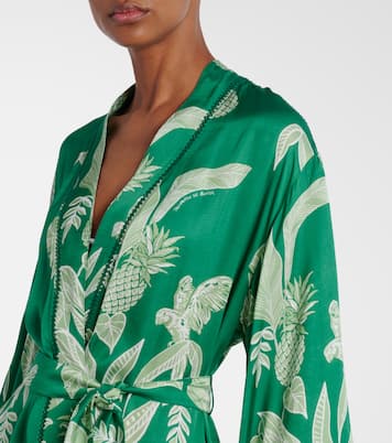 Kaftan Erica aus Satin | Poupette St Barth