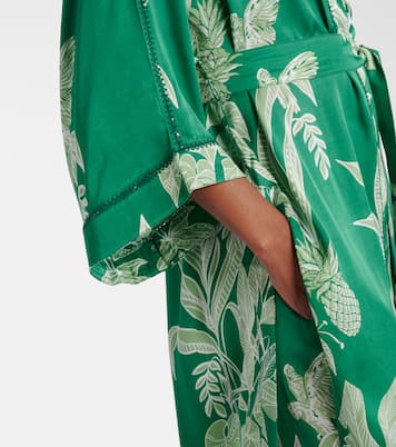 Kaftan Erica aus Satin | Poupette St Barth