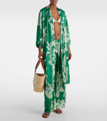 Kaftan Erica aus Satin | Poupette St Barth