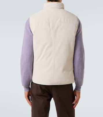 Daunenweste aus Veloursleder | Brunello Cucinelli